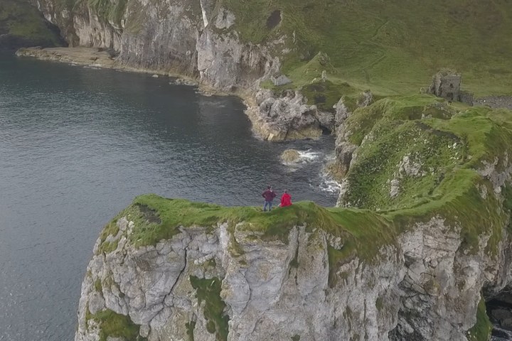 On the edge of the coast in Ireland