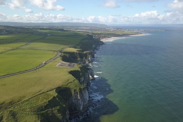 a view of Northern Ireland's coastline