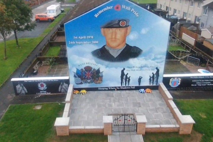 A mural of Shankill, part of the troubles