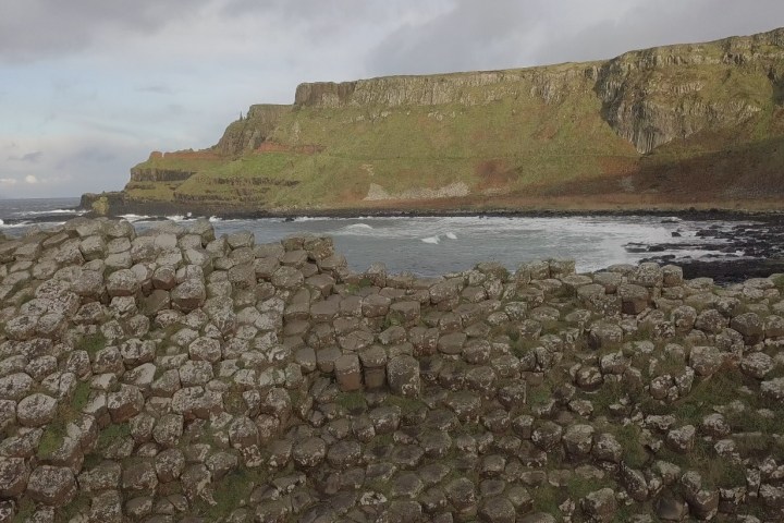 Giants Causeway hexagonal rocks